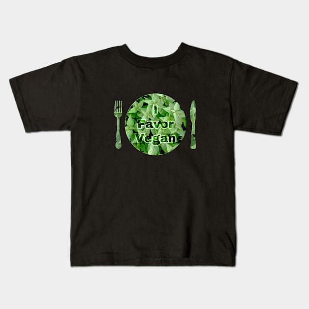 I Support Vegan Kids T-Shirt by OksBPrint